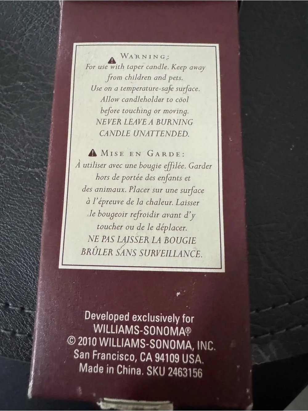 Williams Sonoma set four